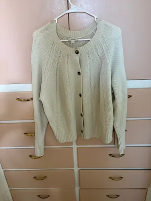 On 34 th White Cardigan Size XL thumbnail 3