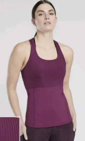 Athleta Vitality Rib Tank Magenta Medium thumbnail 1
