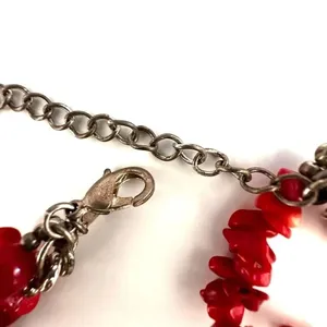 Premier Designs red coral multi strand necklace thumbnail 5