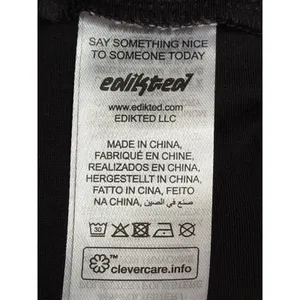 Edikted Black High Waisted Mini‎ Shorts Women Size M Stretch Tailored Fit thumbnail 4