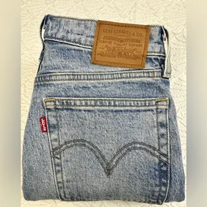 Levi's Premium Wedgie jeans button fly high waist size 26 thumbnail 6