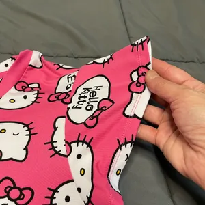 Hello Kitty Pink and White Sleepwear Top Only thumbnail 5