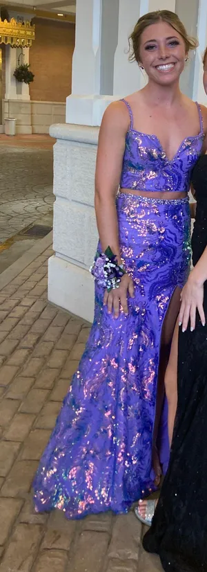 Prom dress Purple Size 0 thumbnail 2
