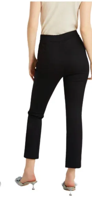 Hill House Pants Women Size Medium Black Claire High Rise Straight Leg Ankle thumbnail 1