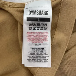 Gymshark Large Seamless Boxers Shorts Underwear Back‎ Band Logo Beige High Rise thumbnail 11