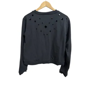 Lululemon women's space crew eyelet black size‎ 4 thumbnail 5