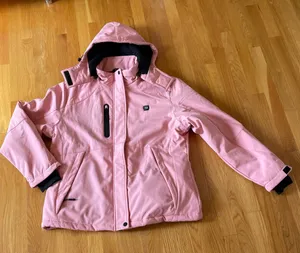 VERGOO Women’s XL Pink Graphene Heated Jacket Coat Hooded Battery Heated thumbnail 1