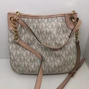 Michael Kors Signature crossbody vanilla purse thumbnail 2