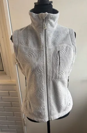 Mountain‎ Hardwear Floral Embossed Fleece Vest small layered travel outdoors thumbnail 1