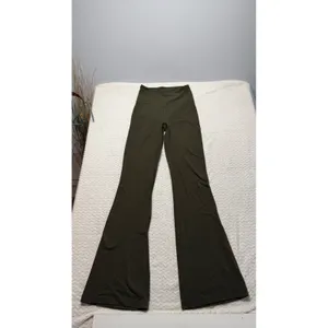 Lululemon Groove Super High-Rise Flared Pant 4 Dark Olive Nulu Yoga Leggings thumbnail 2