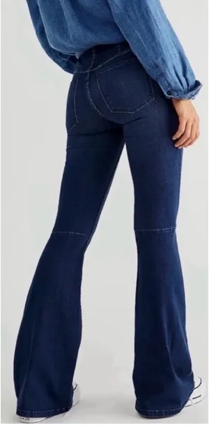 Free People Penny Pull On Jean Flares thumbnail 1