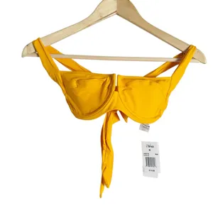 L*Space Camellia Mango Orange Balconette Underwire Bikini Swim Top Size M thumbnail 3
