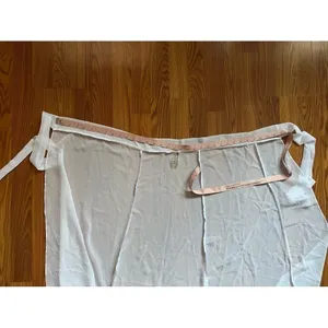 Matte Collection Sheer White Cover Up Sarong Adjustable Tie Skirt Size Medium thumbnail 5