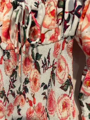 Sau Lee Saulee New Tags “Betty” Floral Punk Dress Mini Ruffle thumbnail 4