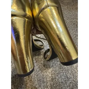 Madden Girl Women's Beella Heeled‎ Sandal Gold 6 NEW thumbnail 4