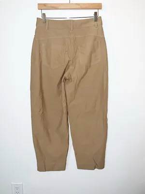 Lululemon City Sleek Mid-Rise Barrel-Leg Pant Filbert Tan Work Pants thumbnail 5