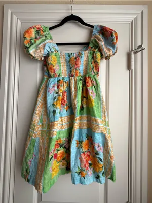 NEW SHOW ME YOUR MUMU annabelle dress in green thumbnail 4