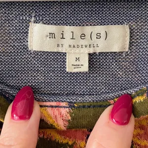 Miles By Madewell Island Magnolias Jacquard Sweatshirt M thumbnail 10