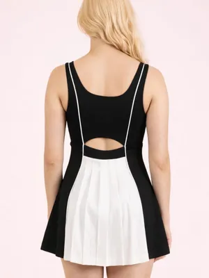 NWT Very J Athletic Romper Mini Dress thumbnail 2