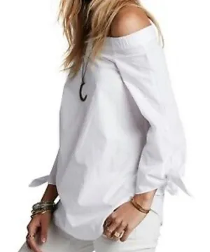 Free People Show Me Some Shoulder White Off Shoulder Top Small thumbnail 1