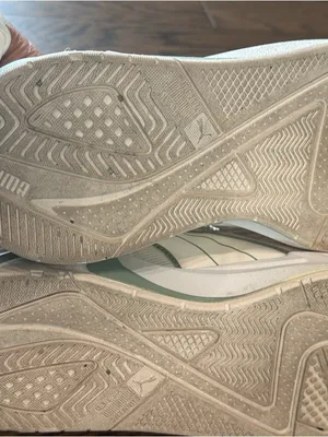 Puma White & Mint Green Retro Sneakers • thumbnail 5