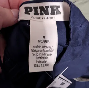 PINK NWT Mini Tencel Night Gown Women's Medium Navy Blue thumbnail 6
