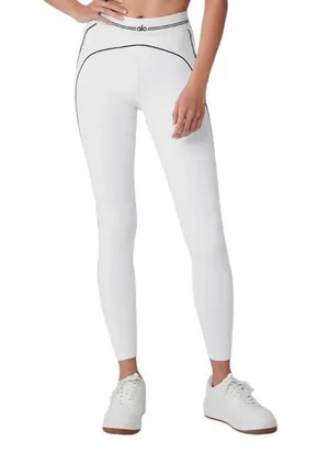 Alo Yoga Airbrush High-Waist Heart Throb Legging White/Black M thumbnail 1