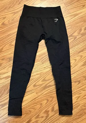 Gymshark Women's Vital Seamless Leggings Black Marl Size M thumbnail 2