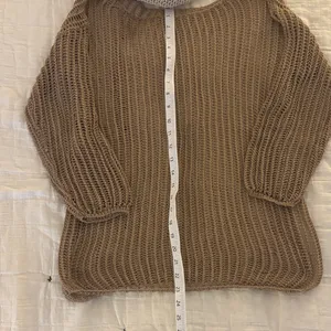 Brown Knit Cover Up Sweater Size M thumbnail 3