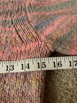Loveshackfancy Aquarius Chunky Knit Sweater Pink Puff Sleeves Coquette small thumbnail 9