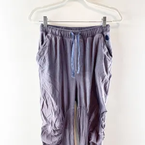FP Movement Drawstring Waist Pull On Ruched Jogger Pants Purple Blue XS thumbnail 5