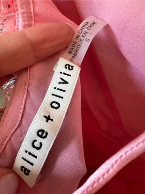 Alice + Olivia Galina Handkerchief Maxi Dress in Pink thumbnail 8
