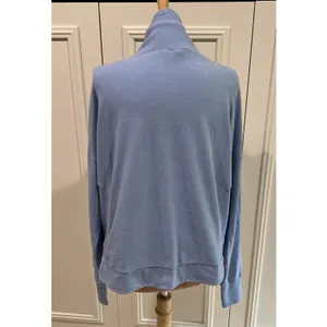 Sweaty Betty Harmonise Luxe Fleece Sweatshirt Coast Blue Sweater Size US‎ 14 thumbnail 5