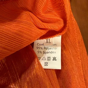 Loragal Shiny Orange with faux fur on the shoulders Dress! NWT! thumbnail 3
