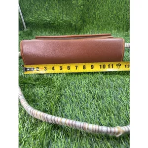 Dooney & Bourke All Weather Leather Bag Vintage Yellow Stitching,Braided Handle thumbnail 6