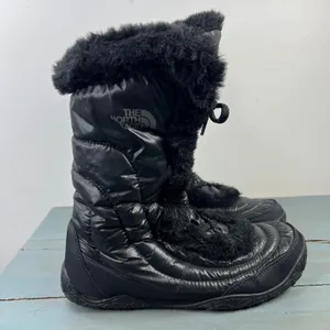 The North Face Nuptse Purna Black Faux Fur Winter Snow Boots Womens 9 thumbnail 7