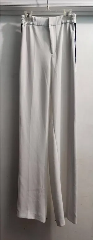Zara Woman Pants Womens‎ Size XS White WideLeg Elastic Waist Minimalist Chic thumbnail 1