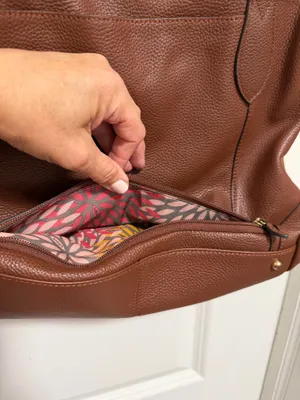 Leather shoulder bag Brown thumbnail 6