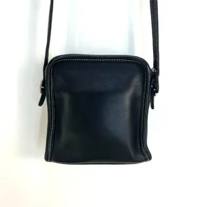 Vintage Coach Bellini Zip Bag Black Leather Purse thumbnail 9