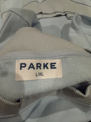 Parke Varsity mockneck sweatshirt birthday blue and pink L/XL thumbnail 7