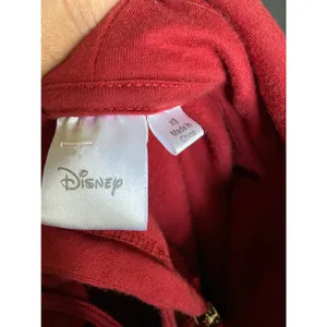 Disney Womens Juniors Hoodie Size XS S Winnie the‎ Pooh Burgundy Cropped Hood thumbnail 6