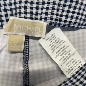 Michael Kors Gingham Pull-On Skinny Ankle Pants High Rise Women’s Medium thumbnail 4