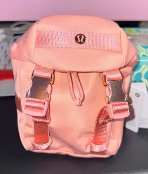 Lululemon Wunderlust Nano Backpack New With Tags SOLD OUT Tea Rose and Gold thumbnail 1