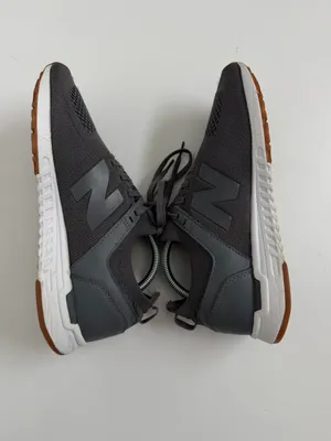 New Balance 247 Sneakers Rev Lite Knit Stretch Comfort Travel Athletic Grey thumbnail 5