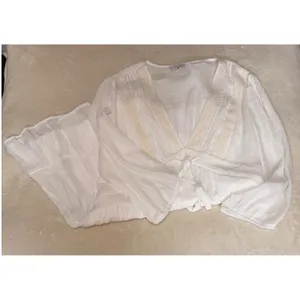 Baltic Born White Lace Trim V-Neck Tiered Mini Dress XL Boho Cottagecore thumbnail 8