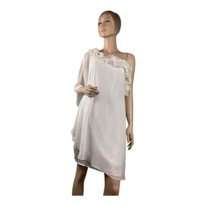 Max and Cleo Womens Eggshell One Shoulder Ruffle Cocktail Dress SAB6Q985 Size‎ 2 thumbnail 4