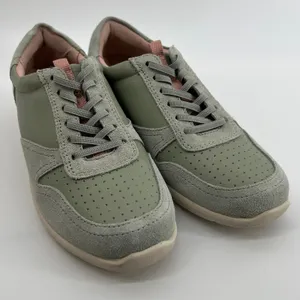 Vionic Karigan Casual Comfort Lace-Up Slip On Sneaker Sage Women 5 Leather Suede thumbnail 1