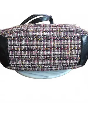 Coach Y2K Tweed Gallery Tote 2012 BLACK & RED thumbnail 8