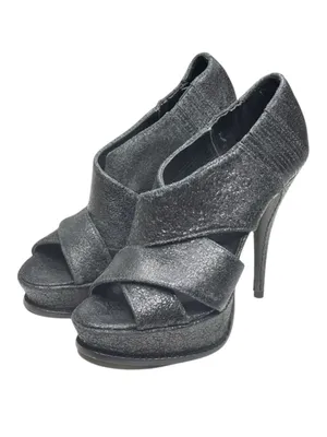 Elizabeth and James 𒀭 Milla Platform Stiletto Heel Sandal 𒀭 Black Sheen 𒀭7.5M thumbnail 8