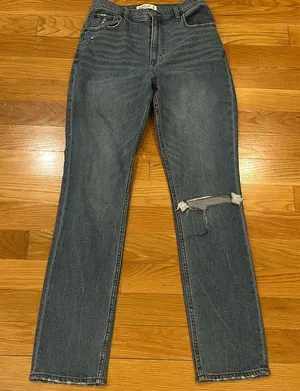 Abercrombie & Fitch the 90s slim straight ultra high rise jeans size 28/6L. thumbnail 1